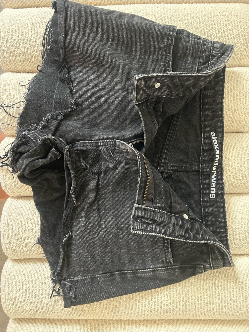 Alexander Wang Washed Black Bite Short